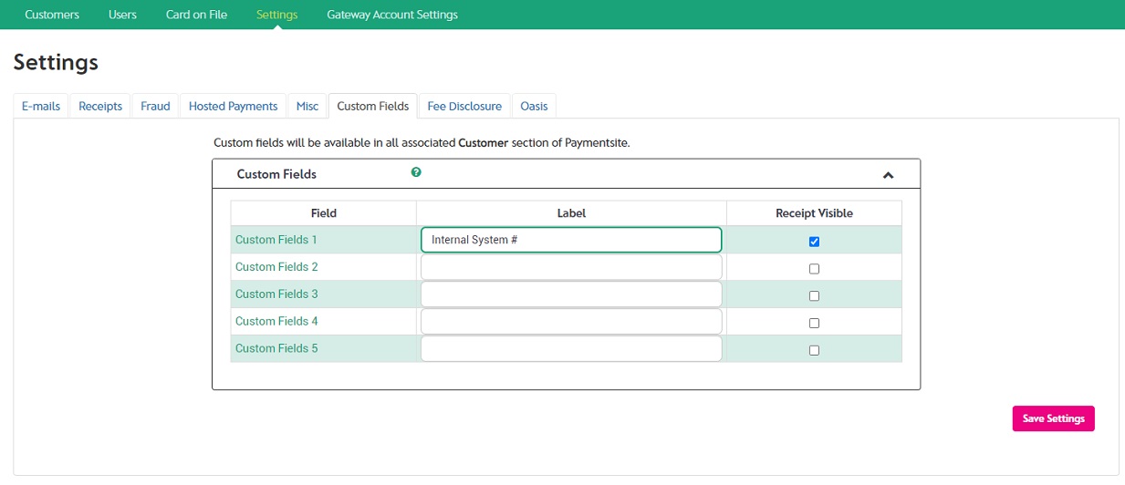 Custom Fields