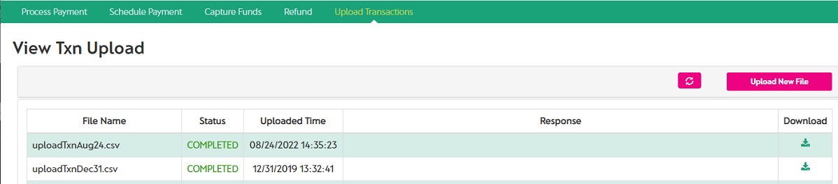 Transaction View Upload Files